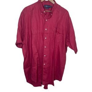 Ralph Lauren Marlowe Button Down 100% Linen size XL